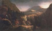 Thomas Cole Landscape with Figures A Scene from The Last of the Mohicans (mk13) oil painting